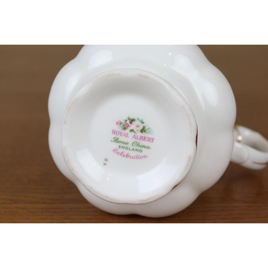 ロイヤルアルバート　セレブレーション　ミルクジャグ　花柄　イギリス　ヴィンテージ　ROYAL ALBERT　セカンド品　L218｜epocavintagedishes｜10