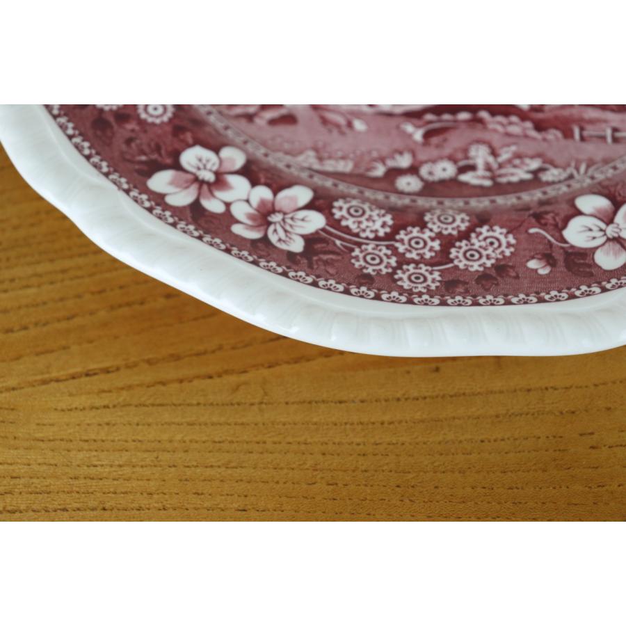Spode スポード ピンクタワー プレート24cm 中皿 イギリス
