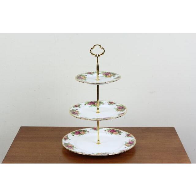 Royal Albert ロイヤルアルバート オールドカントリーローズ 3段 Royal Albert ロイヤルアルバート オールドカントリーローズ 3段