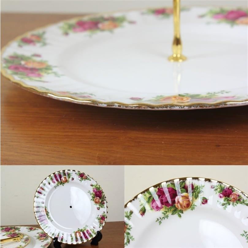 Royal Albert ロイヤルアルバート オールドカントリーローズ 3段 Royal Albert ロイヤルアルバート オールドカントリーローズ 3段