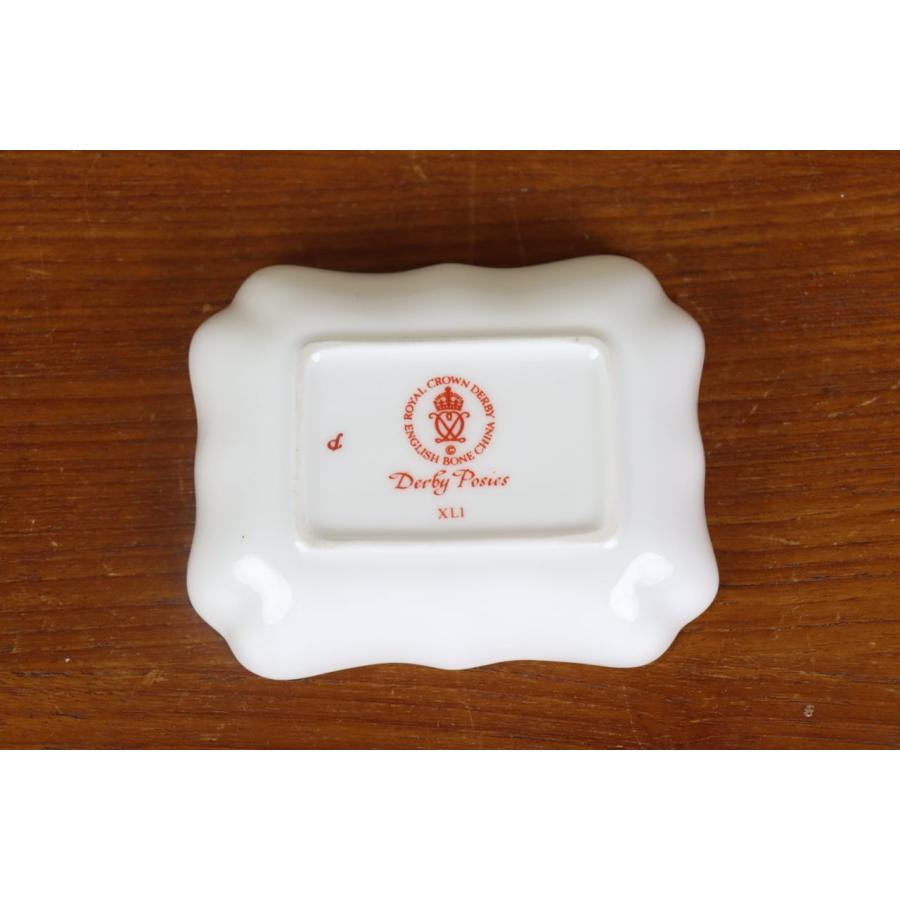 Royal Crown Derby ロイヤルクラウンダービー ポジー 小皿 プレート 角