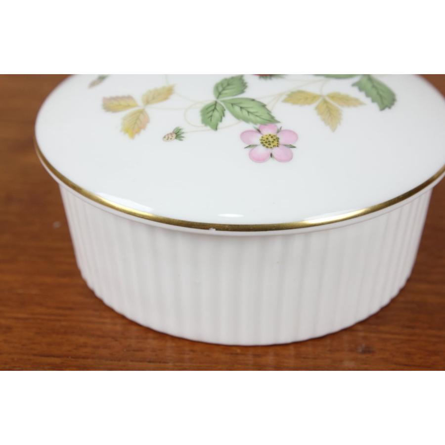 ウェッジウッド　WEDGWOOD　ワイルドストロベリー　WILD STRAWBERRY　小物入れ　丸型　蓋付き　イギリス　ヴィンテージ　せ118｜epocavintagedishes｜05