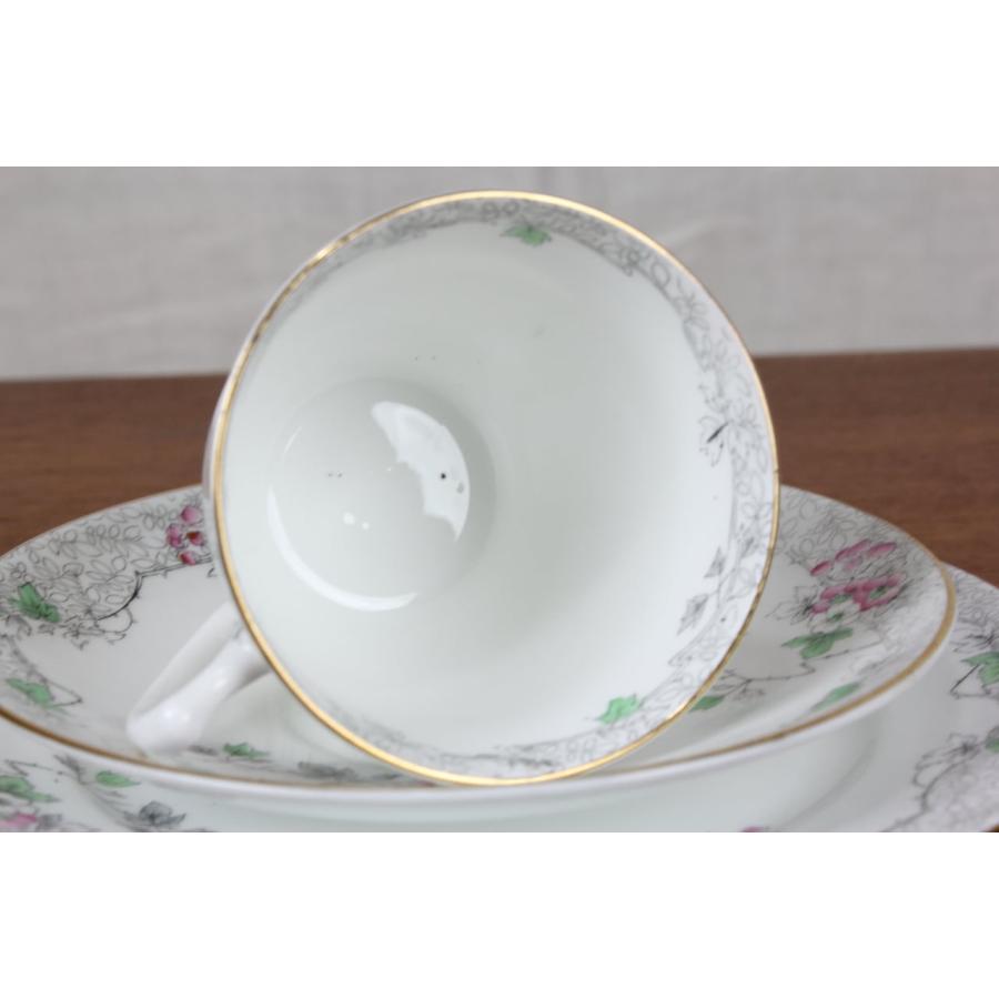 Shelley シェリー Shelly トリオ カップ＆ソーサー＆プレート 梅