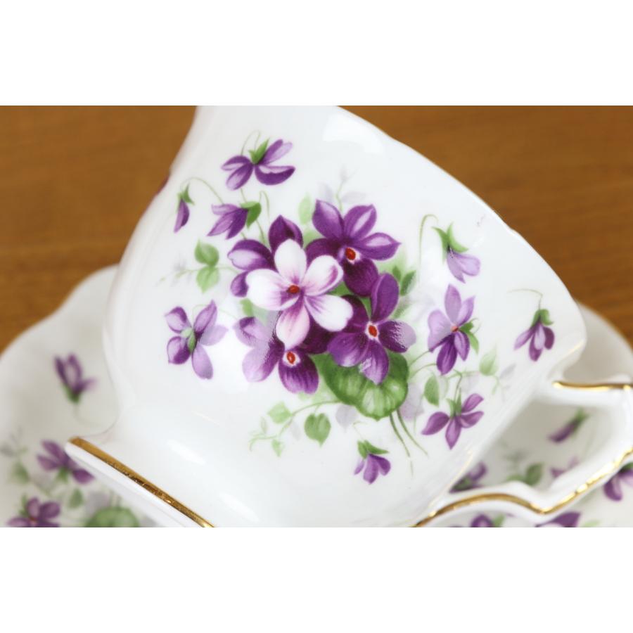 Aynsley China - エインズレイ　バイオレット　デュオ　カップ＆ソーサー　スミレ　紫　ヴィンテージ エインズレイ バイオレット デュオ カップ＆ソーサー スミレ