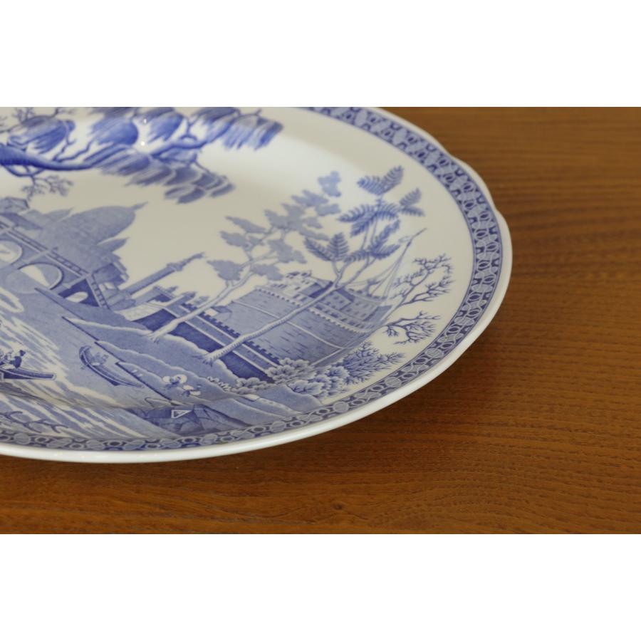 Spode スポード ブルールームコレクション プレート26.5cm 大皿 ローマ