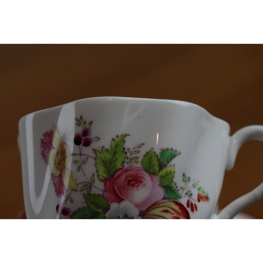 コールポート デュオ カップ＆ソーサー アンティーク 花柄 ハンド 