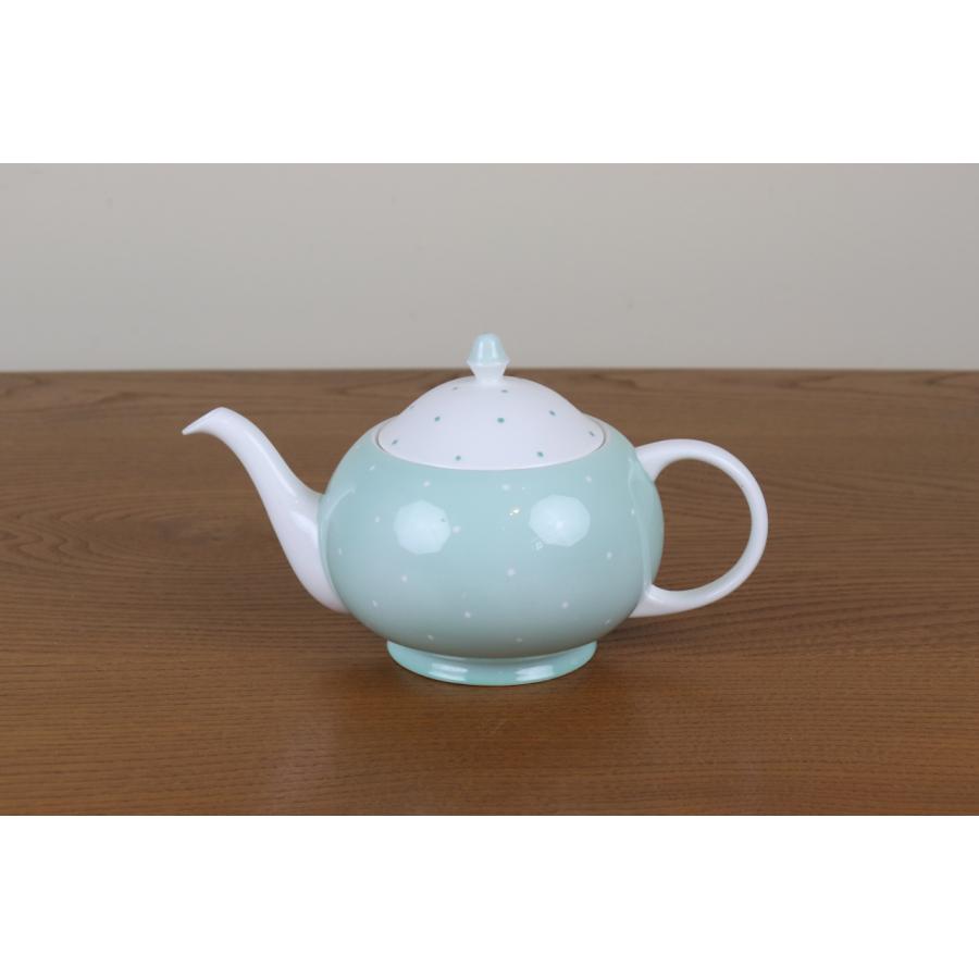 スージークーパーレイズドスポットポットドット水玉水色ヴィンテージ