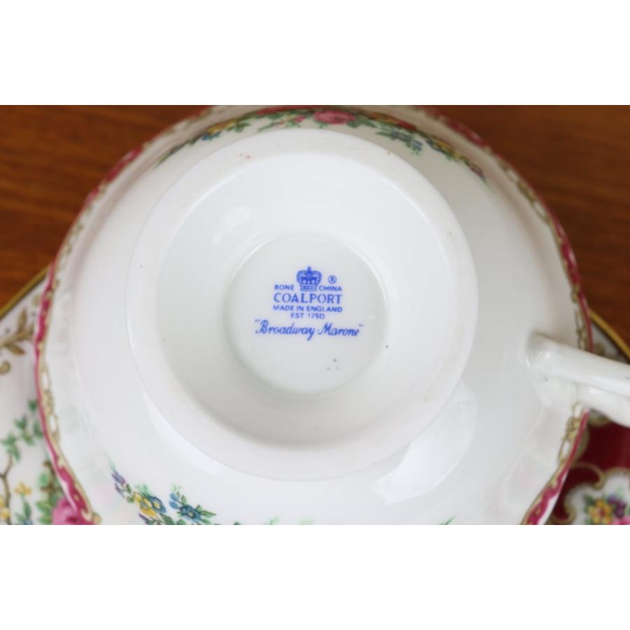 コールポート ブロードウェイ デュオ カップ＆ソーサー 赤 マロン