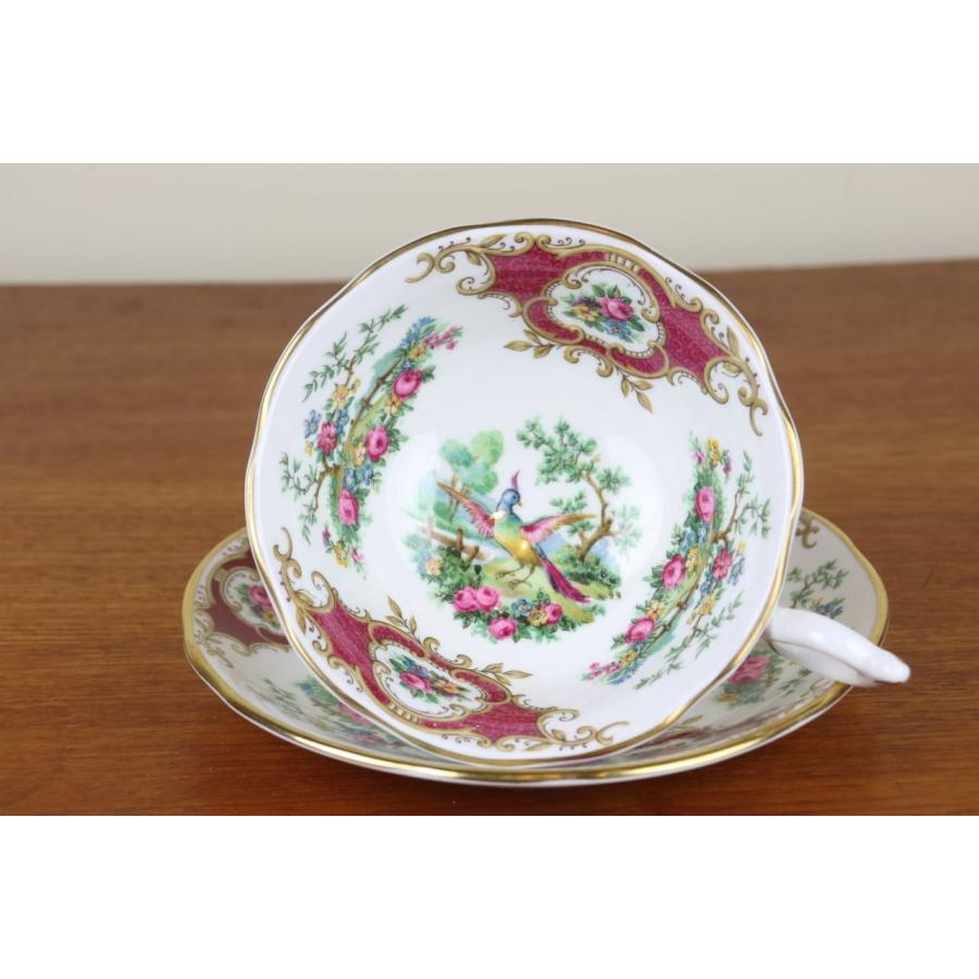 コールポート ブロードウェイ デュオ カップ＆ソーサー 赤 マロン