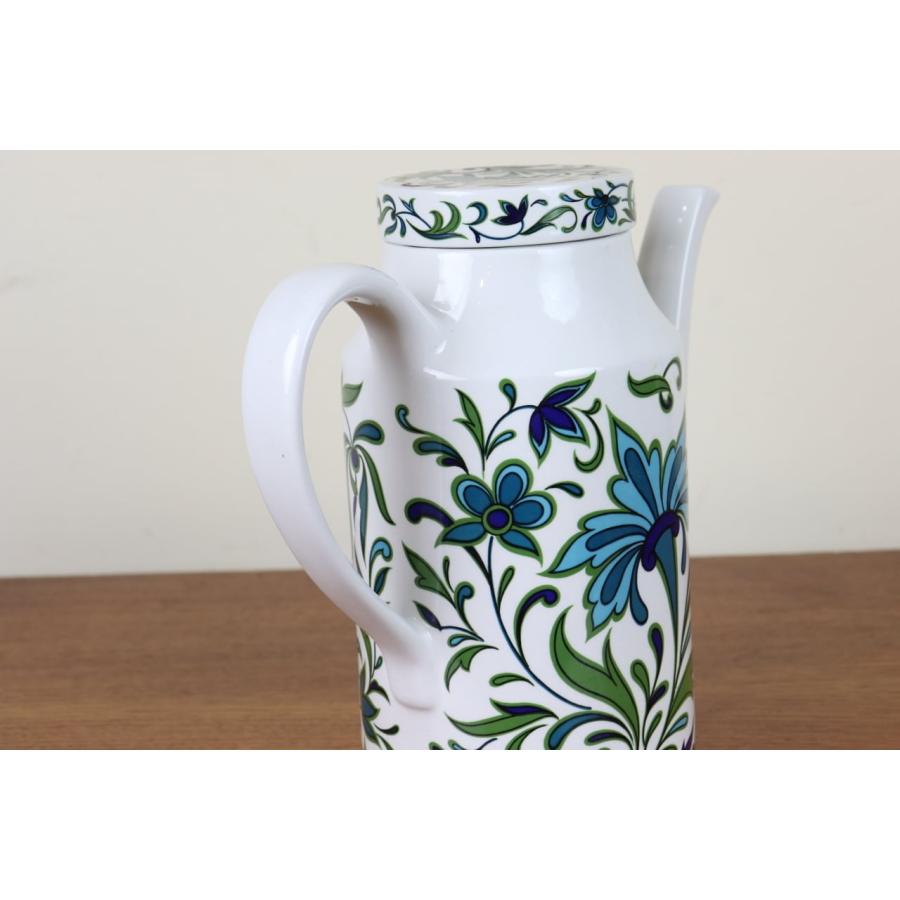 ミッドウィンタースパニッシュガーデンポットブルー花柄ヴィンテージ