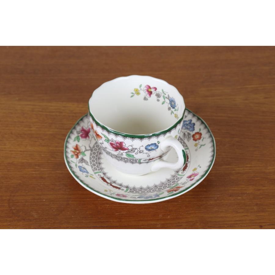 スポード　チャイニーズローズ　カップ＆ソーサー　デュオ　イギリス　ヴィンテージ Spode スポード チャイニーズローズ カップ＆ソーサー デュオ