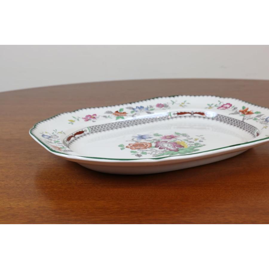 Spode スポード チャイニーズローズ プレート36.5cm 楕円 大皿 