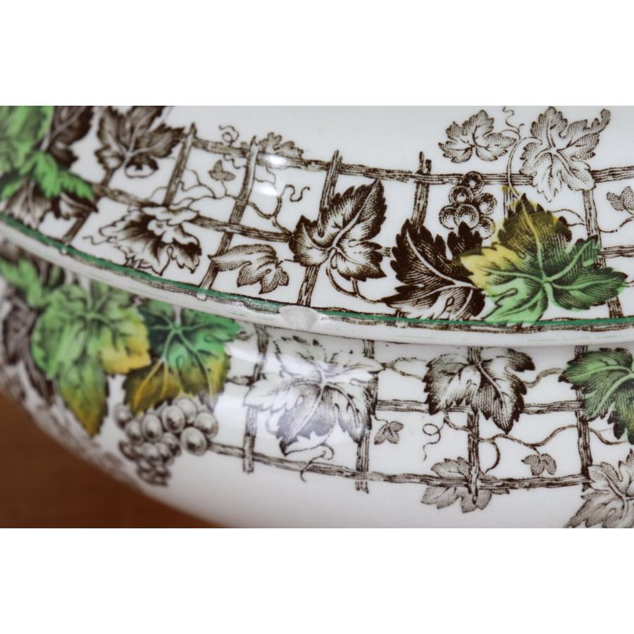 イギリス アンティーク バーレイ BURLEIGH チュリーン ハンドペイント イギリス アンティーク バーレイ BURLEIGH チュリーン ハンドペイント