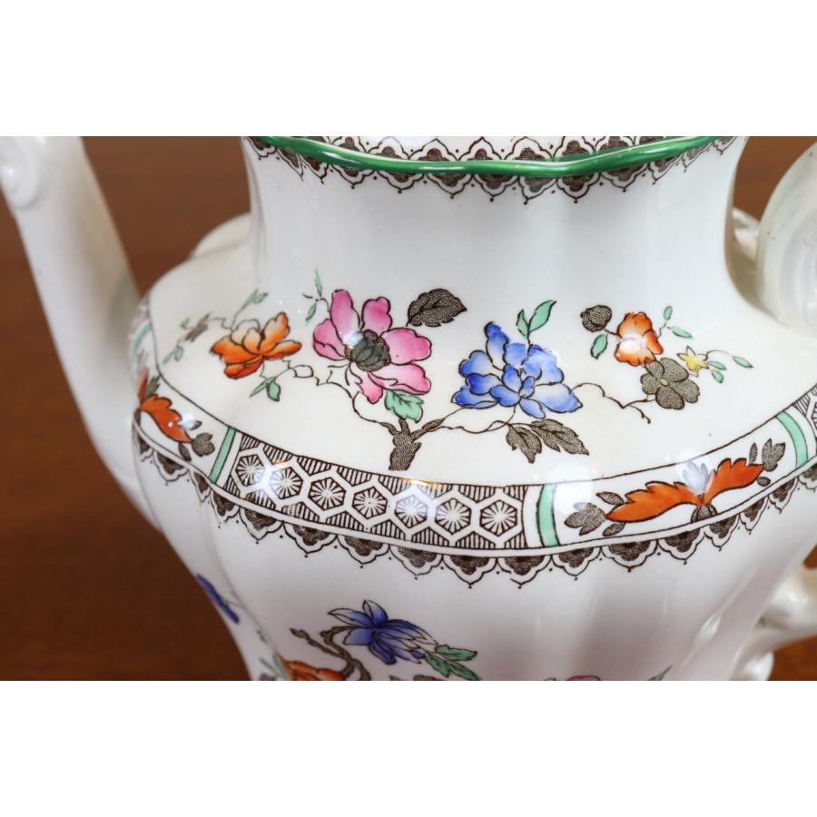 お値下げ♡コープランド・スポード　チャイニーズローズ　ポットH21cm　イギリス コープランド・スポード チャイニーズローズ ポットH21cm