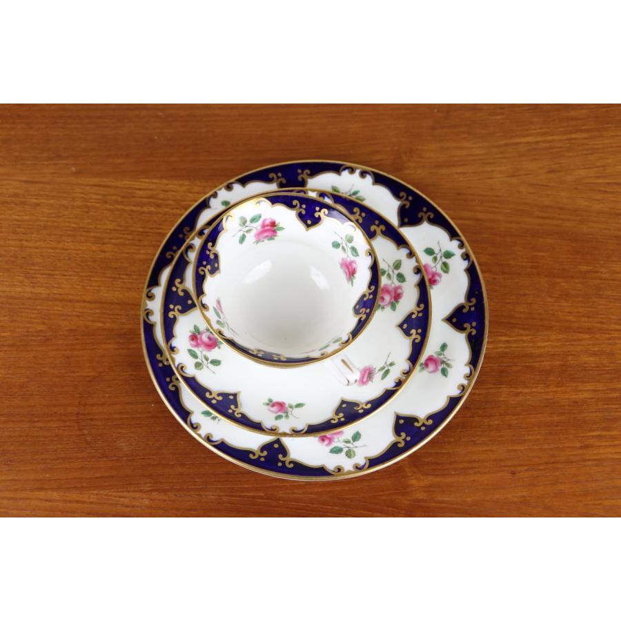 エインズレイ トリオ カップ ケーキ皿 プレート 薔薇 アンティーク