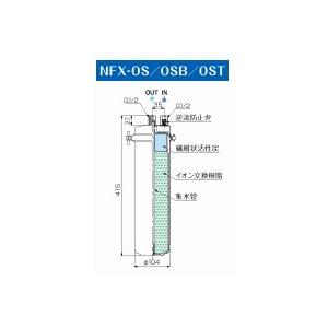 【新品】メイスイNFX-OS 浄軟水器 カートリッジ+フレキパイプ２本と工具付き NFX-OS 業務用厨房機器 業務用浄水器 メイスイ｜タカラショップ