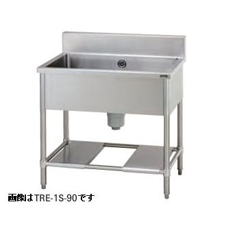 タニコー一槽シンク(バックガードあり)型式：(特)TRE-1S-90A（旧TXA-1S 