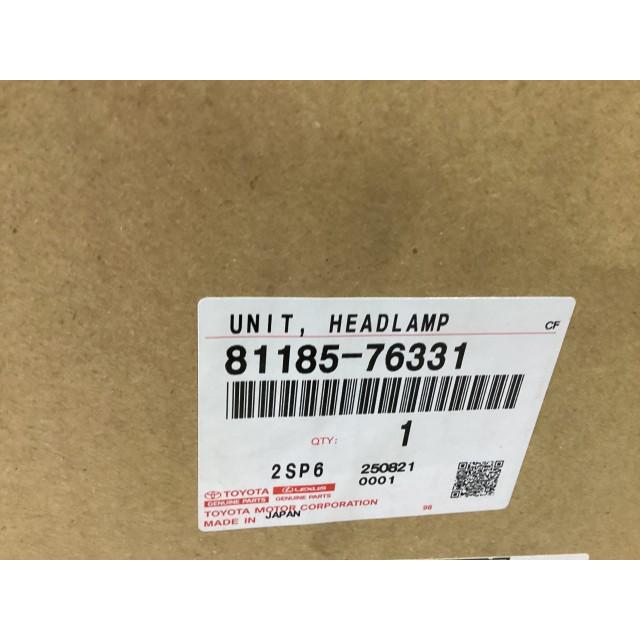 レクサス UX ZAA-KMA10 左ヘッドランプASSY UX300E バージョンC  ※R3/2~  76-49 81185-76331の画像