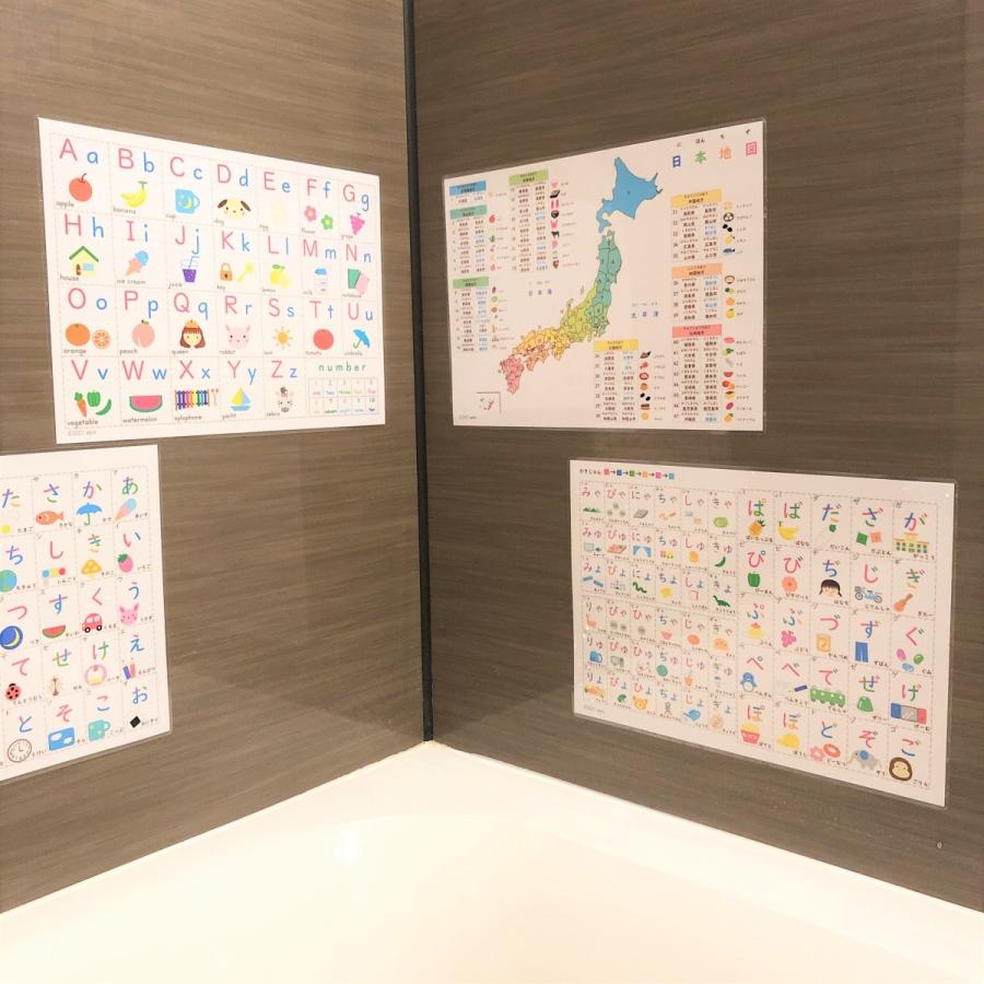 毎週更新 サイズ カタカナポスター 書き順色分け カタカナ表 お風呂ポスター 学習ポスター 防水 Materialworldblog Com