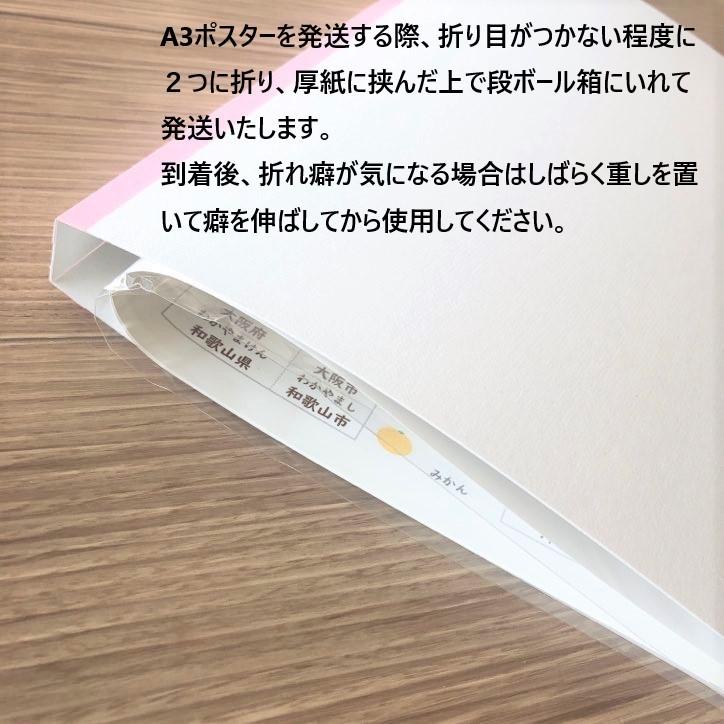 【A3】日本地図ポスター　社会　都道府県一覧　県庁所在地　お風呂ポスター　学習ポスター 防水｜epreshop｜04