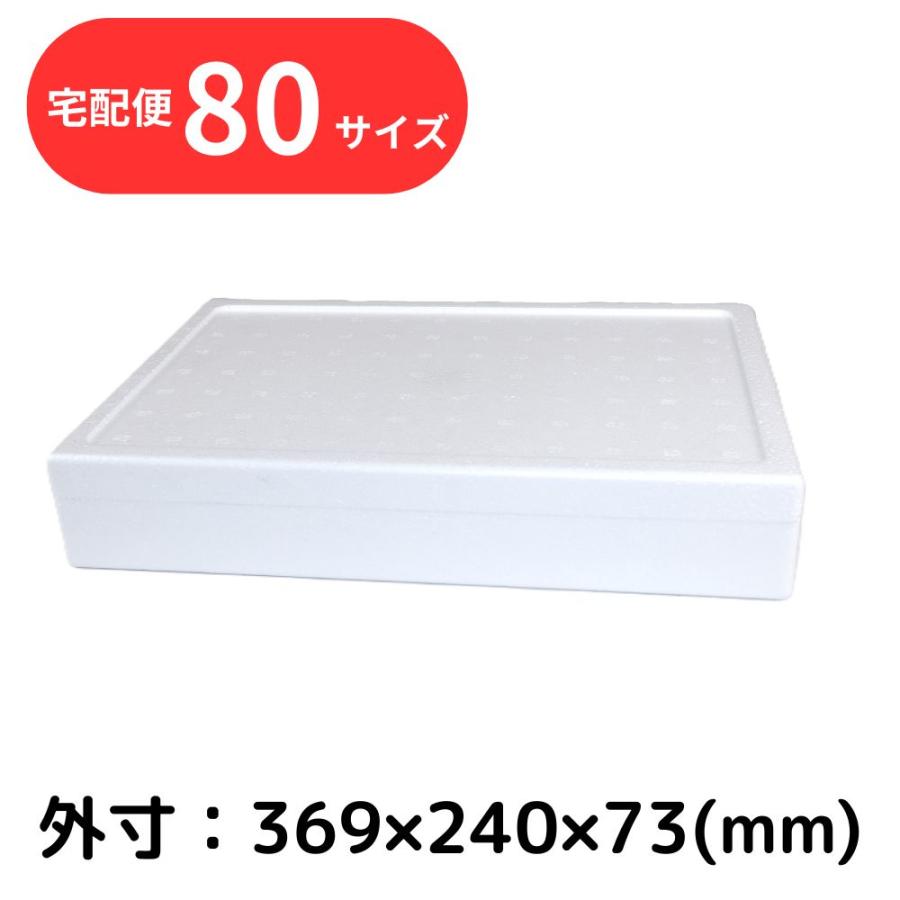 発泡スチロール箱 2.6L 白色 フタ付 保冷 断熱 宅配80サイズ SN-1 食材