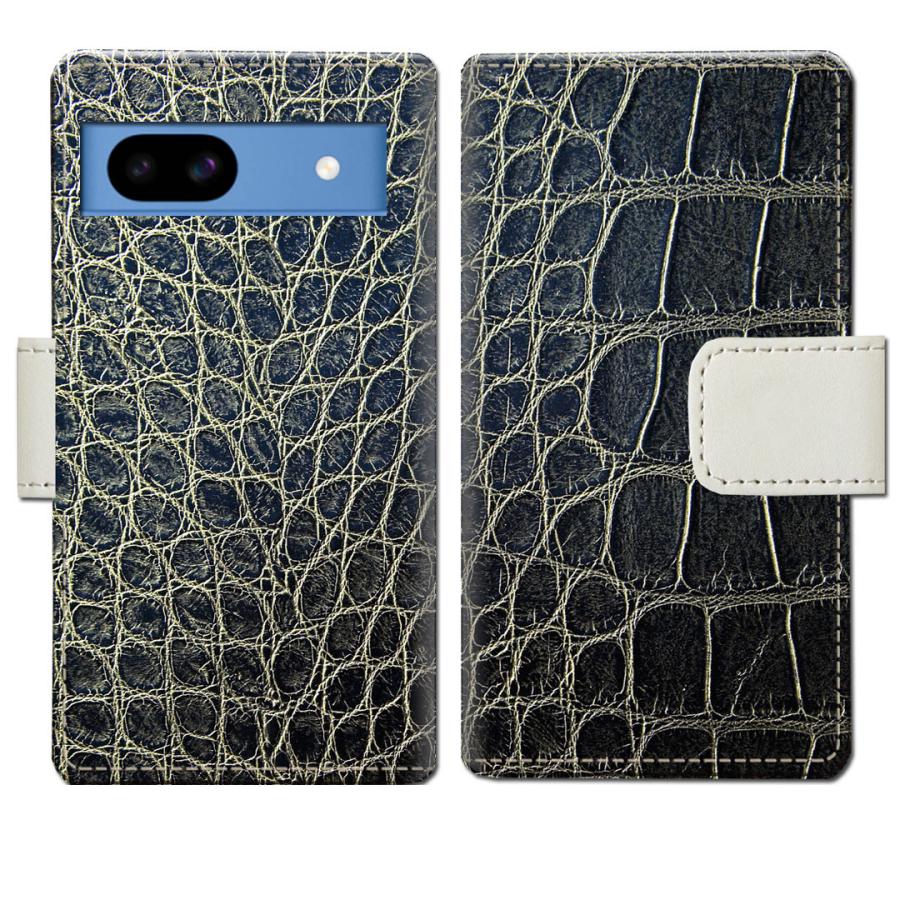softbank Google Pixel 8a 手帳型ケース クロコダイルデザイン | 