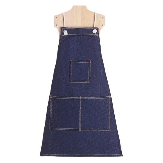 デニムエプロン ロープ式 分厚い 13.5オンス フリーサイズ ジーンズ