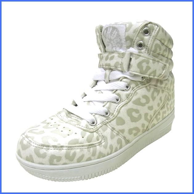 CHEER：チアー スニーカー●ホワイトレオパード 21cm-25cm | 