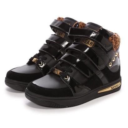 VISION：ヴィジョン【WOODHAVEN IN-HEEL】MCR-408 ハイカット/シューズ/スニーカー/ストリート/ダンス メンズ/レディース●ブラックレオパード 24cm | 