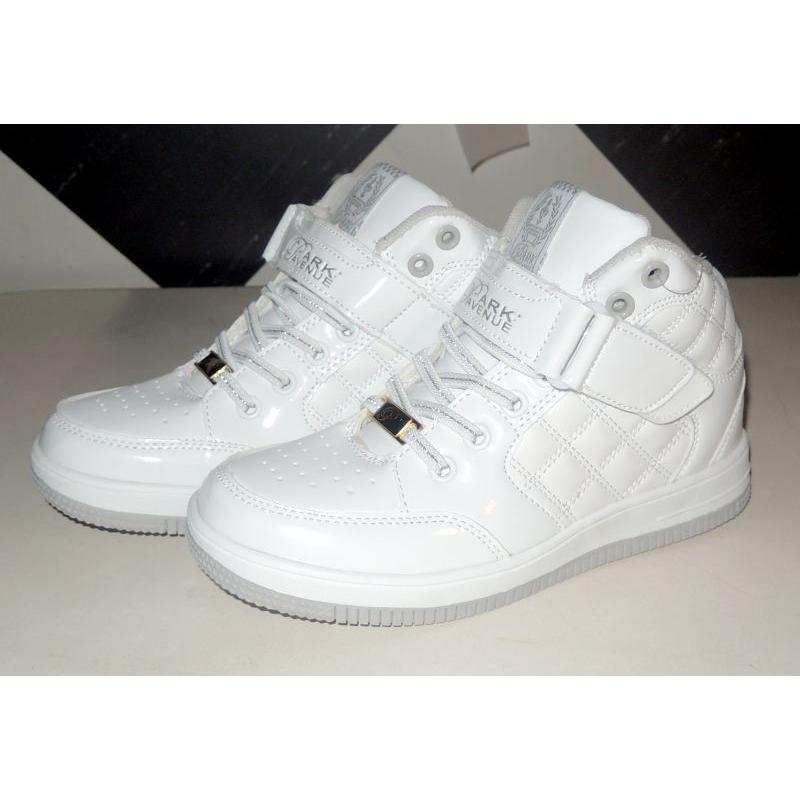 PARK AVENUE：パークアベニュー ハイカットスニーカー/シューズ/キッズ/ジュニア●WHITE/SIL（ホワイト/シルバー）●限定NEWカラー |  | 01