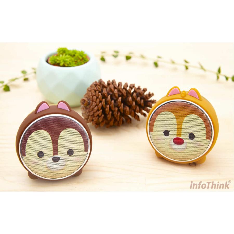 InfoThink Bluetooth スピーカー Bluetooth Speaker 光る Lighting ディズニー Disney ツムツム TSUM TSUM チップ Chip BSP100-Chip｜equalia｜06