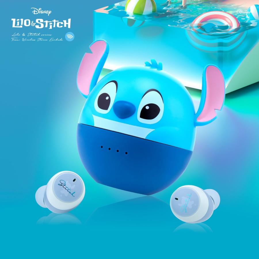 ハイクオリティ InfoThink ワイヤレスイヤホン ノイズキャンセリング Bluetooth Earbuds ディズニー Disney リロ＆スティッチ スティッチ Stitch iTWS100-Stitch