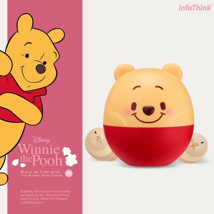 InfoThink ワイヤレスイヤホン ノイズキャンセリング Bluetooth Earbuds ディズニー Disney くまのプーさん Winnie the Pooh iTWS100-Winnie02｜equalia｜10