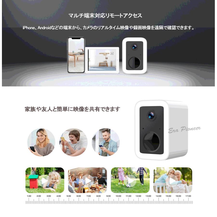 電源不要 ソーラー式監視カメラ 5G Wi-Fi対応 バッテリー駆動 スマホ