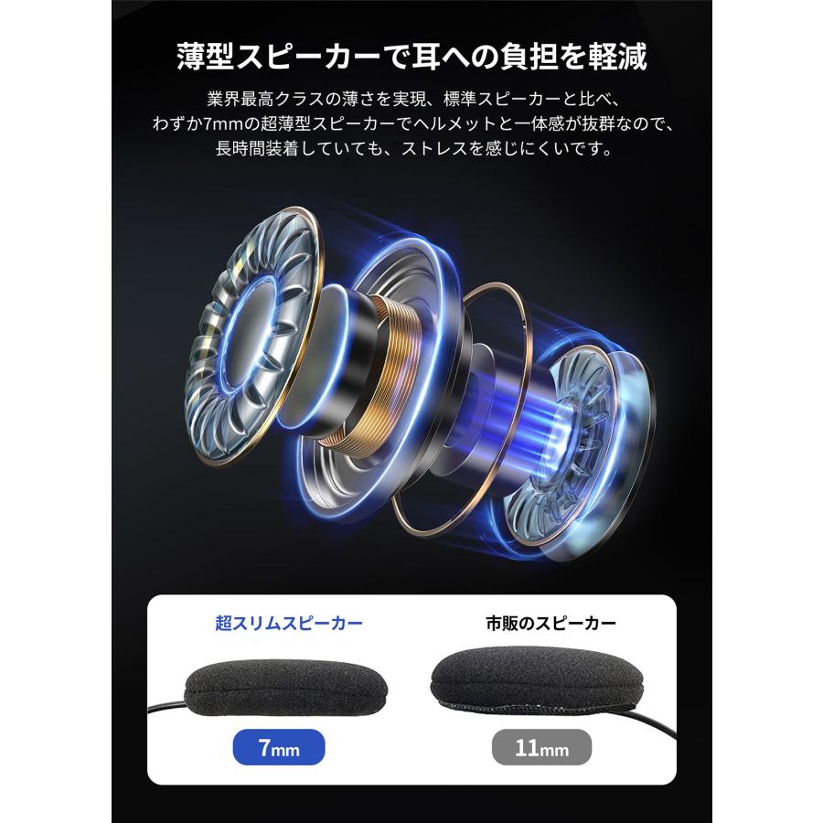 JESIMAIK バイク用 インカム JESIMAIK R16Pro 6人通話 聴きトーク 大