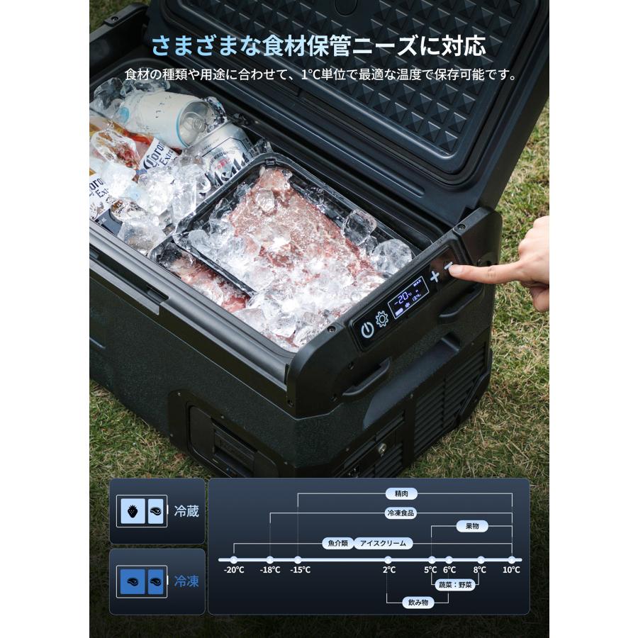 JESIMAIK ポータブル冷蔵庫 車載冷蔵庫 28L -20℃〜10℃ 急速冷凍