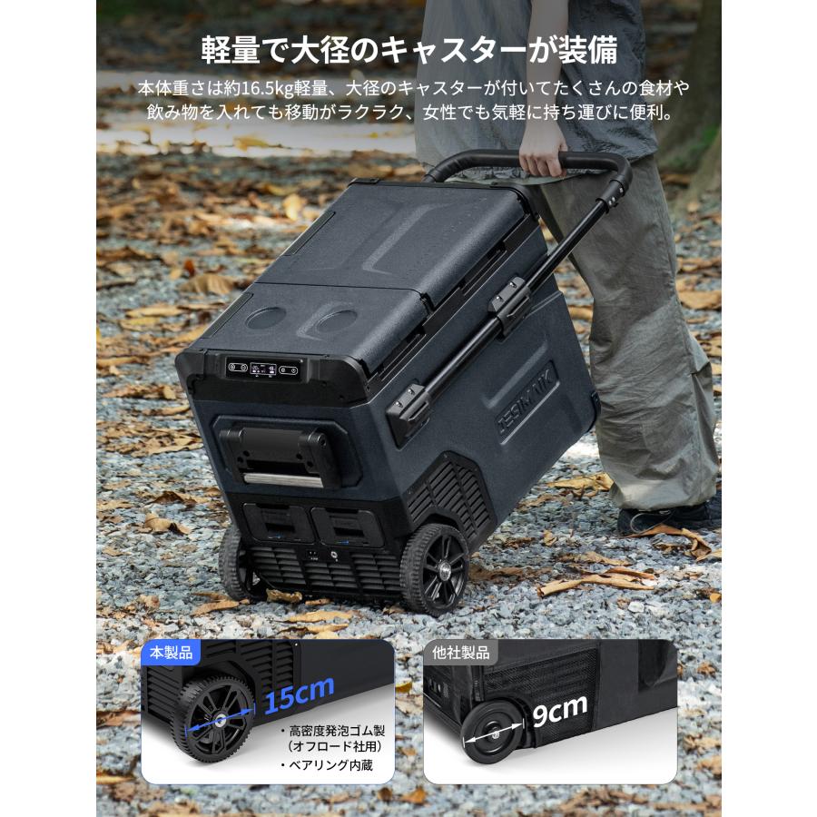 JESIMAIK 本日ボーナス+12% 車載冷蔵庫 ポータブル冷蔵庫 45L 大容量