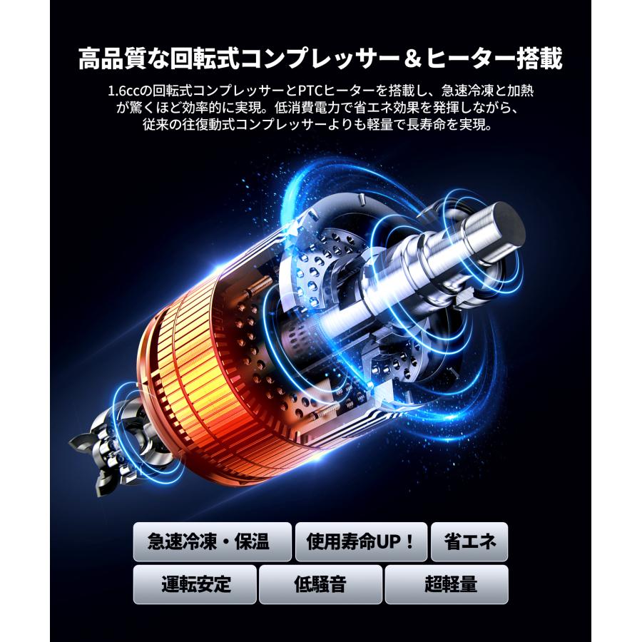 JESIMAIK 冷温庫 ポータブル冷蔵庫 20L -18℃〜60℃ コードレス