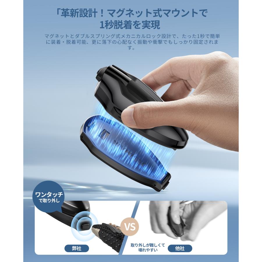 JESIMAIK バイク用インカム JESIMAIK H6 磁気式マウント QIK-MESH2.0 6
