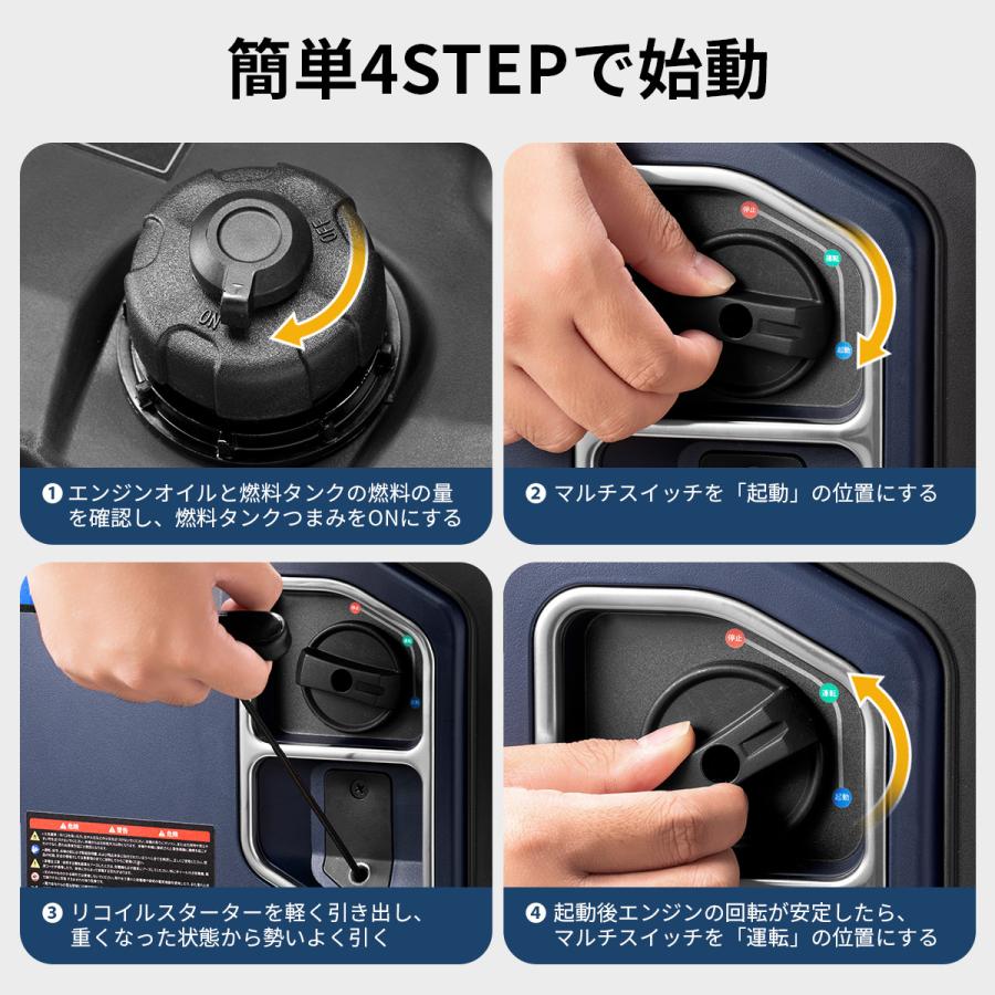 送料込即購入可YANMARG900iSインバーター発電機エンジン始動確認済 JESIMAIK 本日会員価格 インバーター発電機 エンジン 3800W 高出力