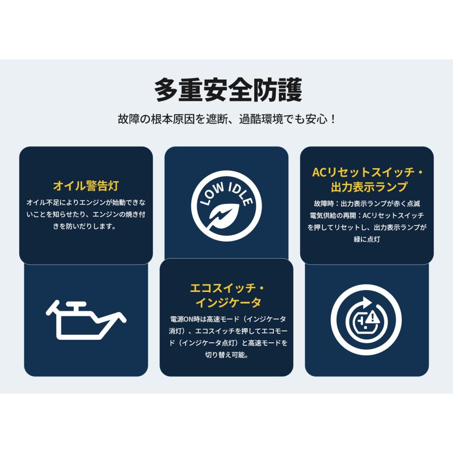 JESIMAIK 即納 インバーター発電機 発電機 インバーター 2200W 高出力