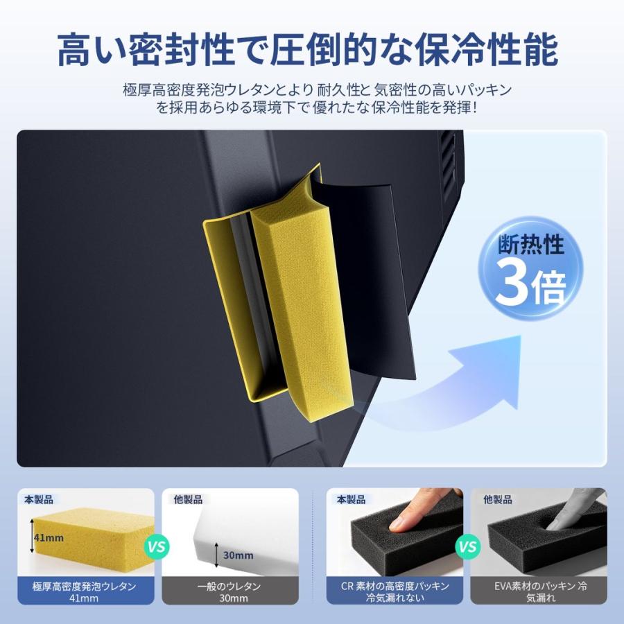JESIMAIK 車載冷蔵庫 -20℃ ポータブル冷蔵庫 25L 35L 2室 個別温度設定