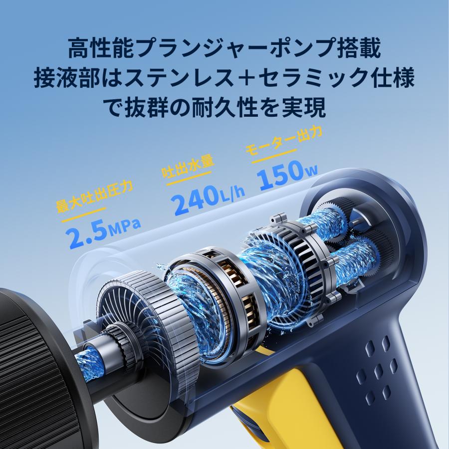 JESIMAIK 高圧洗浄機 10MPa 噴射【2.5kg 軽量小型×簡単接続】 【公式通販】