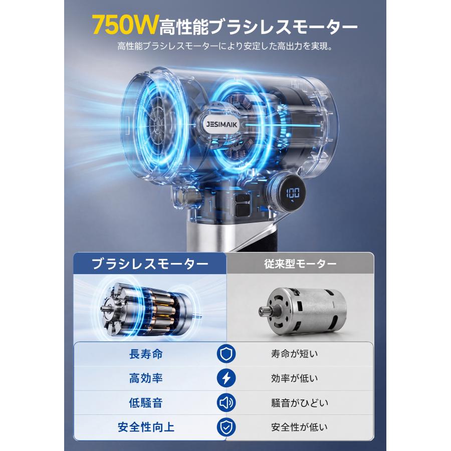 ブロワー エアダスター 爆風 64mm大口径 ハンディブロワー 12M^3/min PD急速充電 充電式 洗車  LEDライト付き 滑り止め塗装 水滴飛ばし 車 JESIMAIK TF64A5 | JESIMAIK | 12