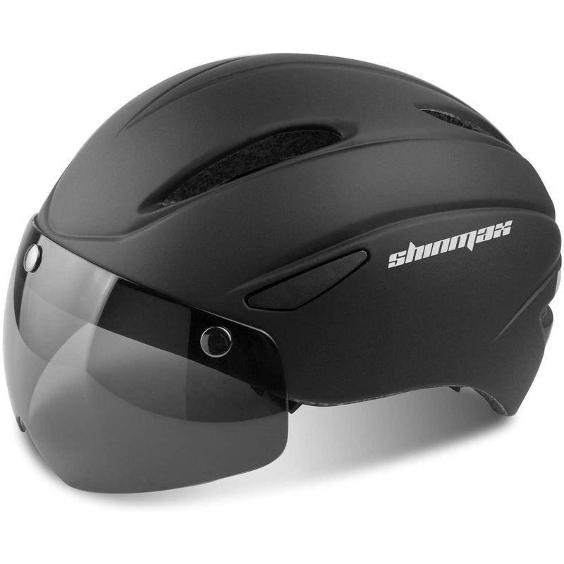 Shinmax 自転車 ヘルメット 大人 磁気ゴーグル ロードバイク ヘルメット CPSC認証済み 通勤 通学 超軽量 高剛性 男性 女性｜erde-shop｜02