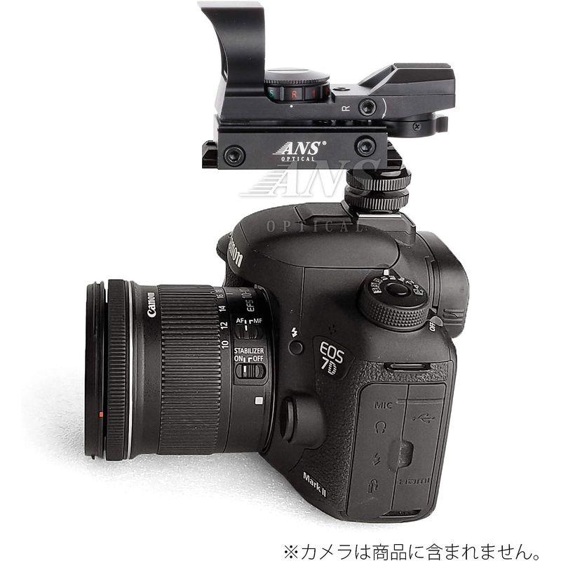 ANS Optical JH400タイプドットサイト 遮光タイプ マウントベース ホットシュー対応 カメラアダプターセット ドットファインダ｜erde-shop｜03