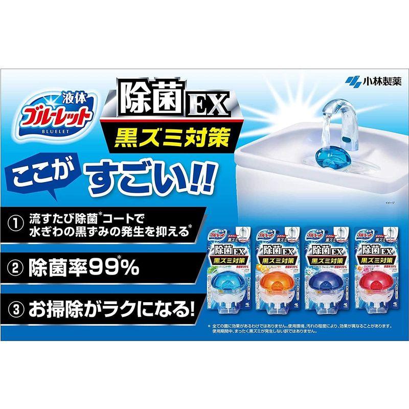 まとめ買い液体ブルーレットおくだけ除菌EX トイレタンク芳香洗浄剤 パワーウォッシュの香り 詰め替え用 70ml×4個｜erde-shop｜02