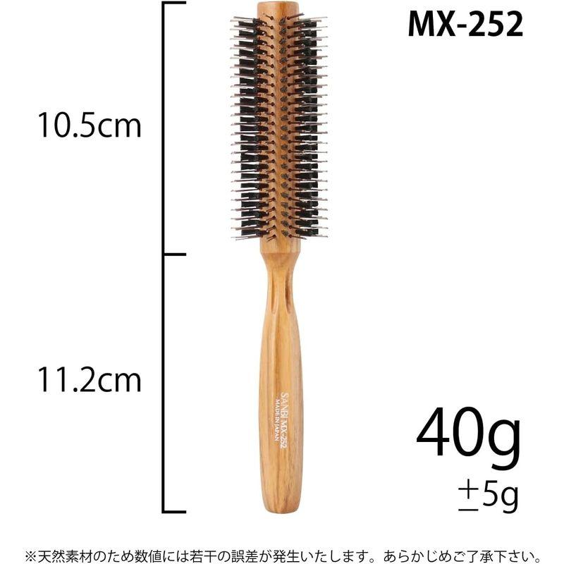 サンビー工業 日本製 ロールブラシ MX （ナイロン＋豚毛） (直径42mm 16行 MX-252)｜erde-shop｜02