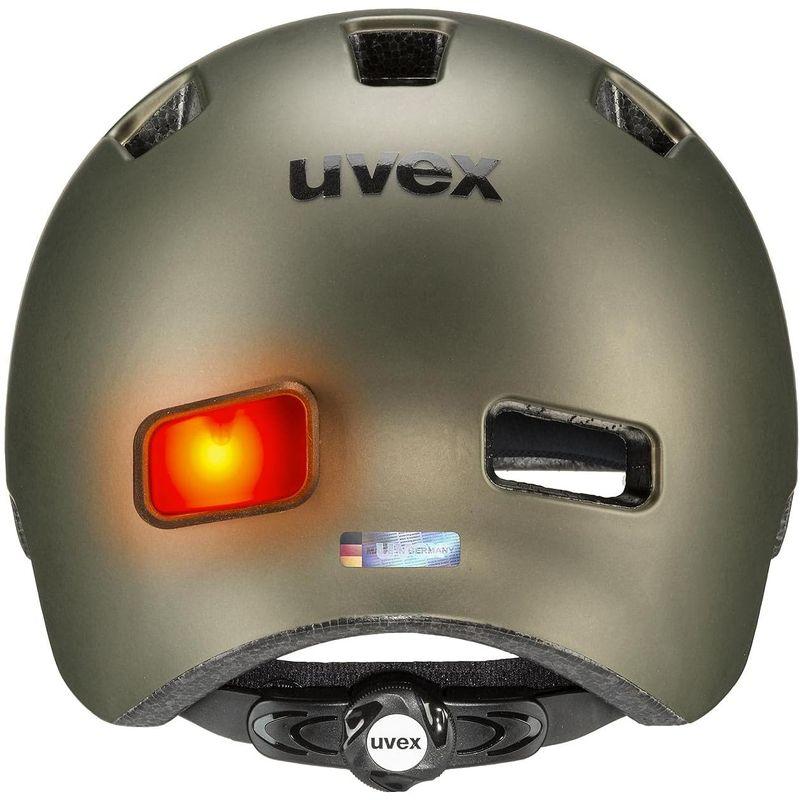 uvex(ウベックス) 自転車ヘルメット 街乗り 通勤 通学 LEDライト付属 ドイツ製 city 4 グリーンスモークマット 55-58｜erde-shop｜05