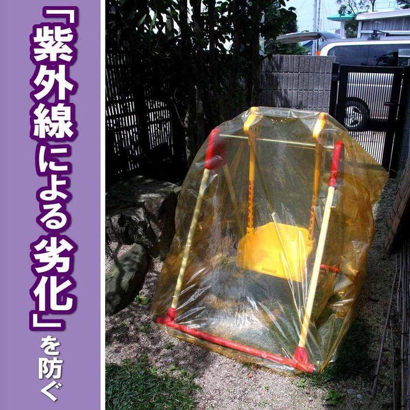 アーランド 収納袋 透明 ビニール袋 （ プラスチック 劣化防止 紫外線カット ） 特大 Lサイズ190×130cm（自転車 ミニバイク な｜erde-shop｜02